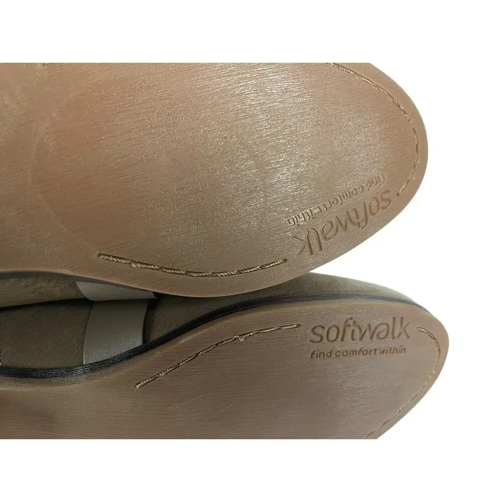 Softwalk Rayne Womens Brown Zipper Gold‎ Buckle Insulated Boots 10 M NWOB